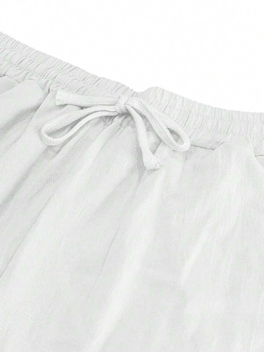 Aurora Such®| Pantalón Ligero de Lino con Cordón