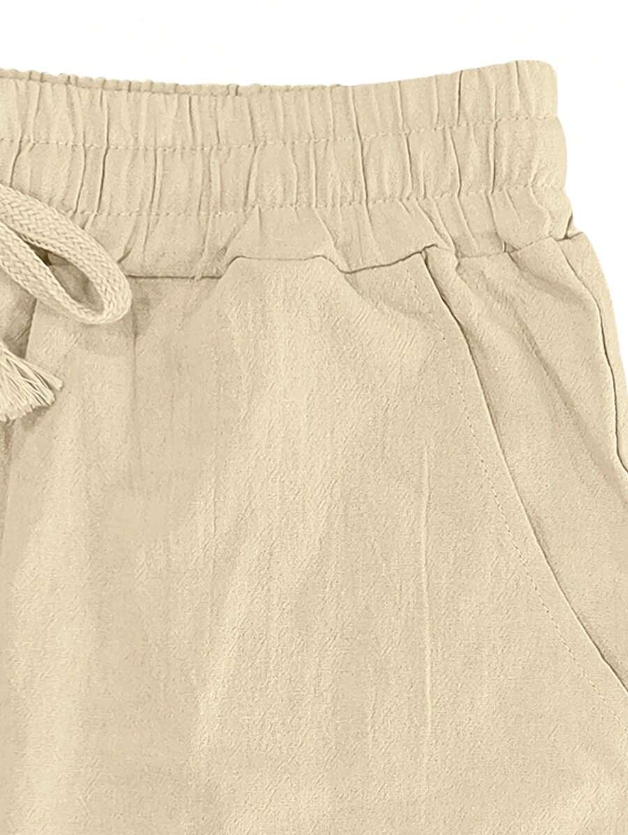 Aurora Such®| Pantalón Ligero de Lino con Cordón