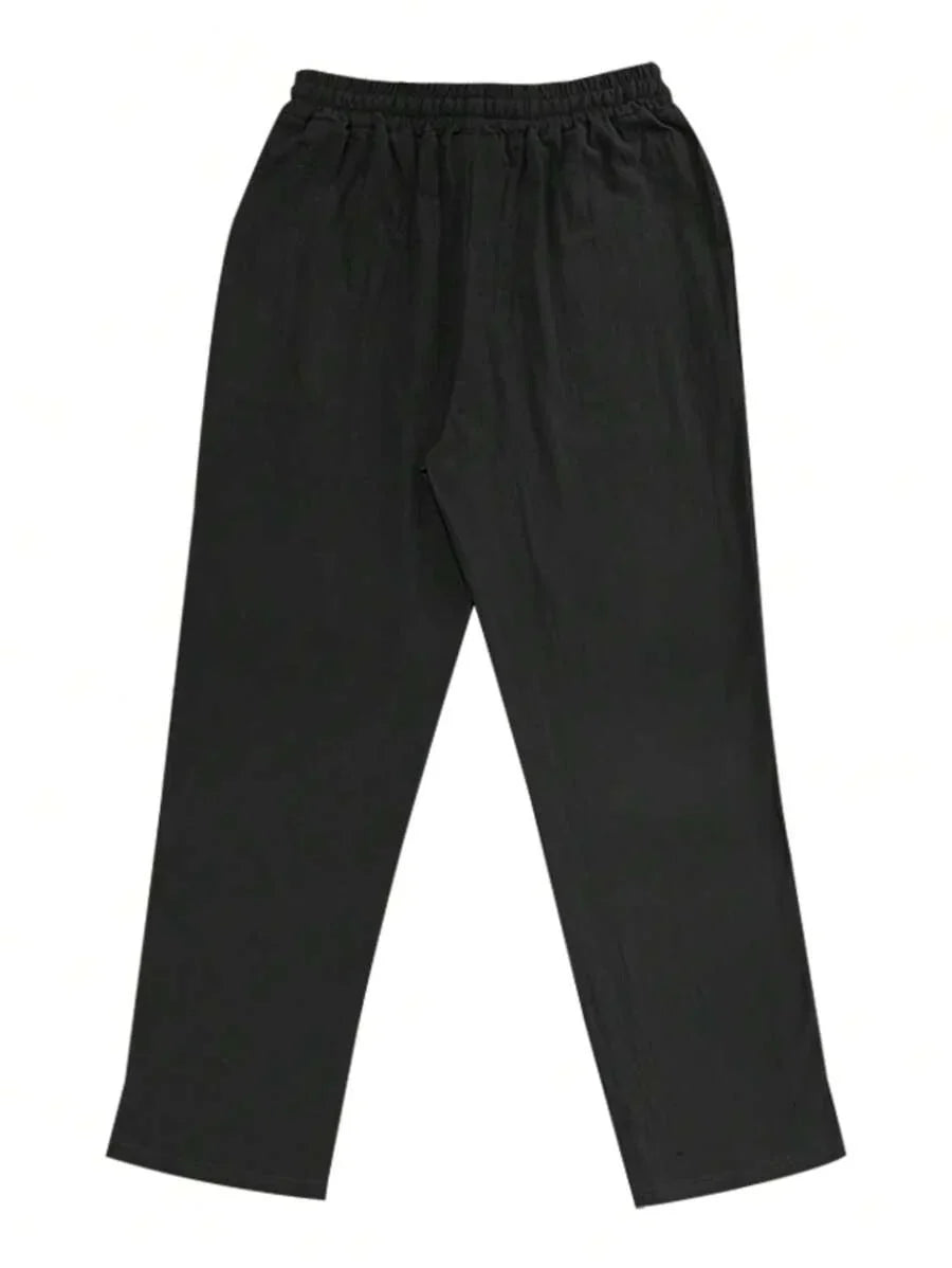 Aurora Such®| Pantalón Ligero de Lino con Cordón