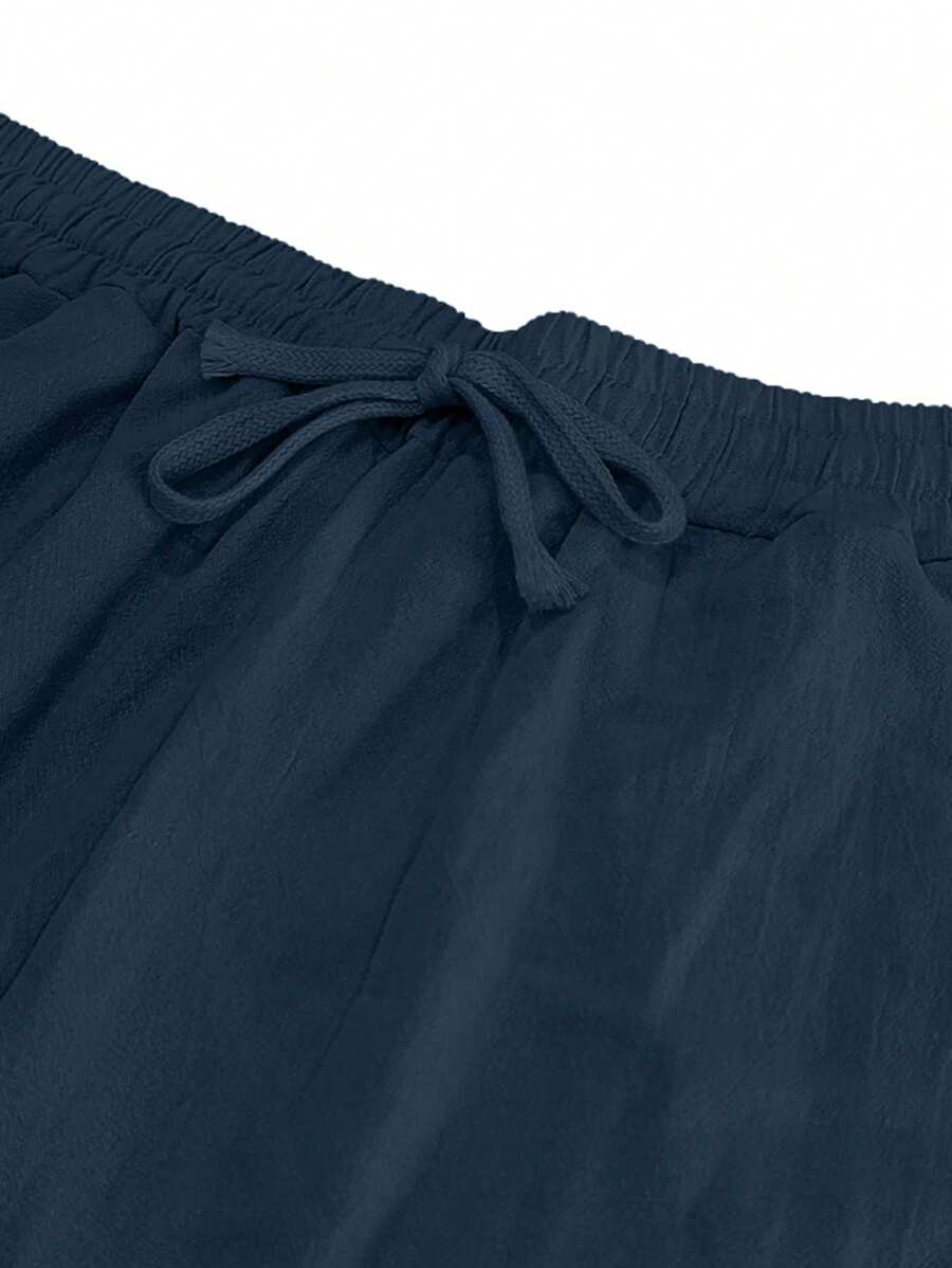 Aurora Such®| Pantalón Ligero de Lino con Cordón