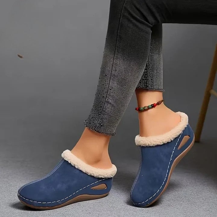 Aurora Such®| Sandalias Slip-On con Forro de Pelo