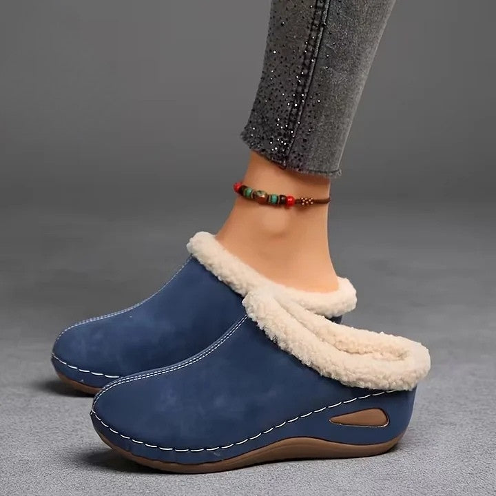 Aurora Such®| Sandalias Slip-On con Forro de Pelo