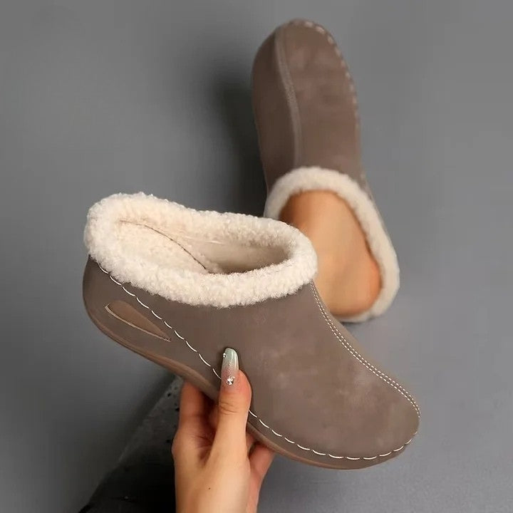 Aurora Such®| Sandalias Slip-On con Forro de Pelo