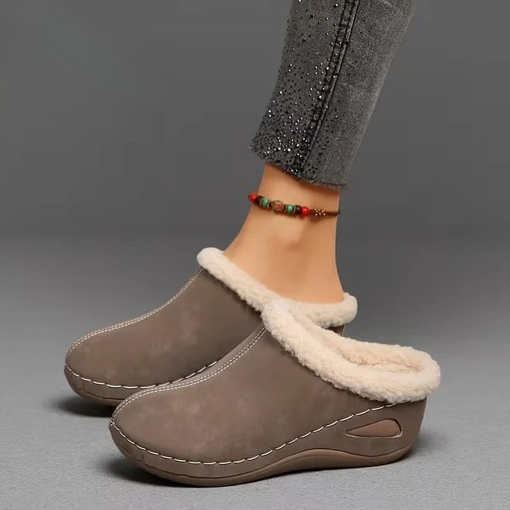 Aurora Such®| Sandalias Slip-On con Forro de Pelo