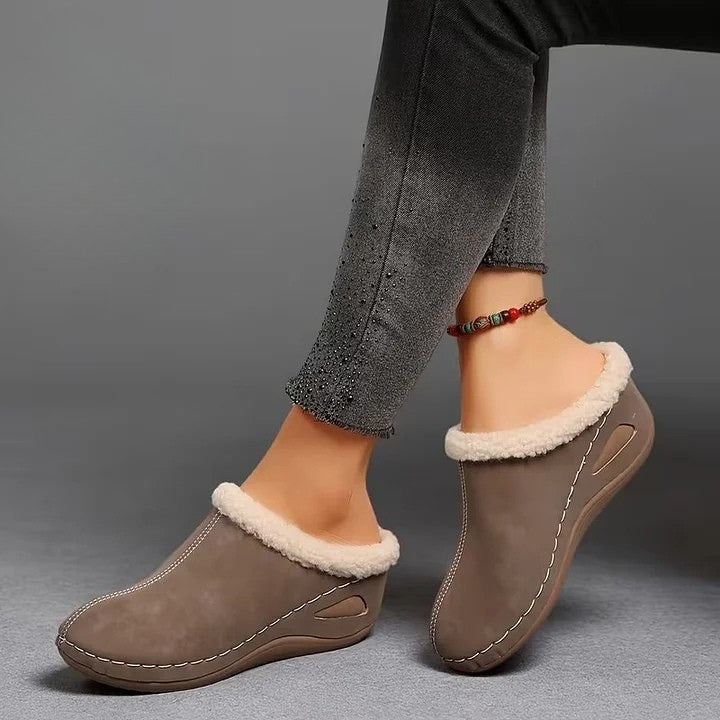 Aurora Such®| Sandalias Slip-On con Forro de Pelo