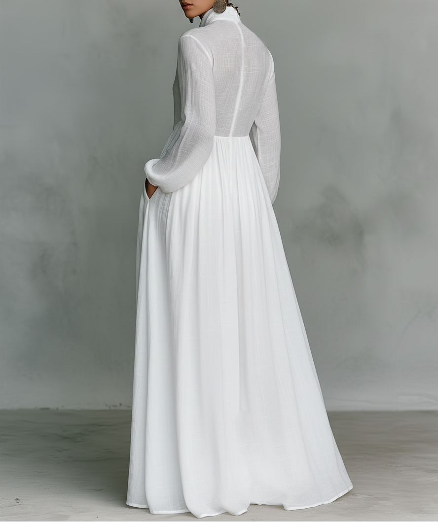 Aurora Such®|Alexsandra∙ Vestido maxi minimalista